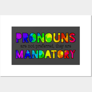 Pronouns are Mandatory Posters and Art